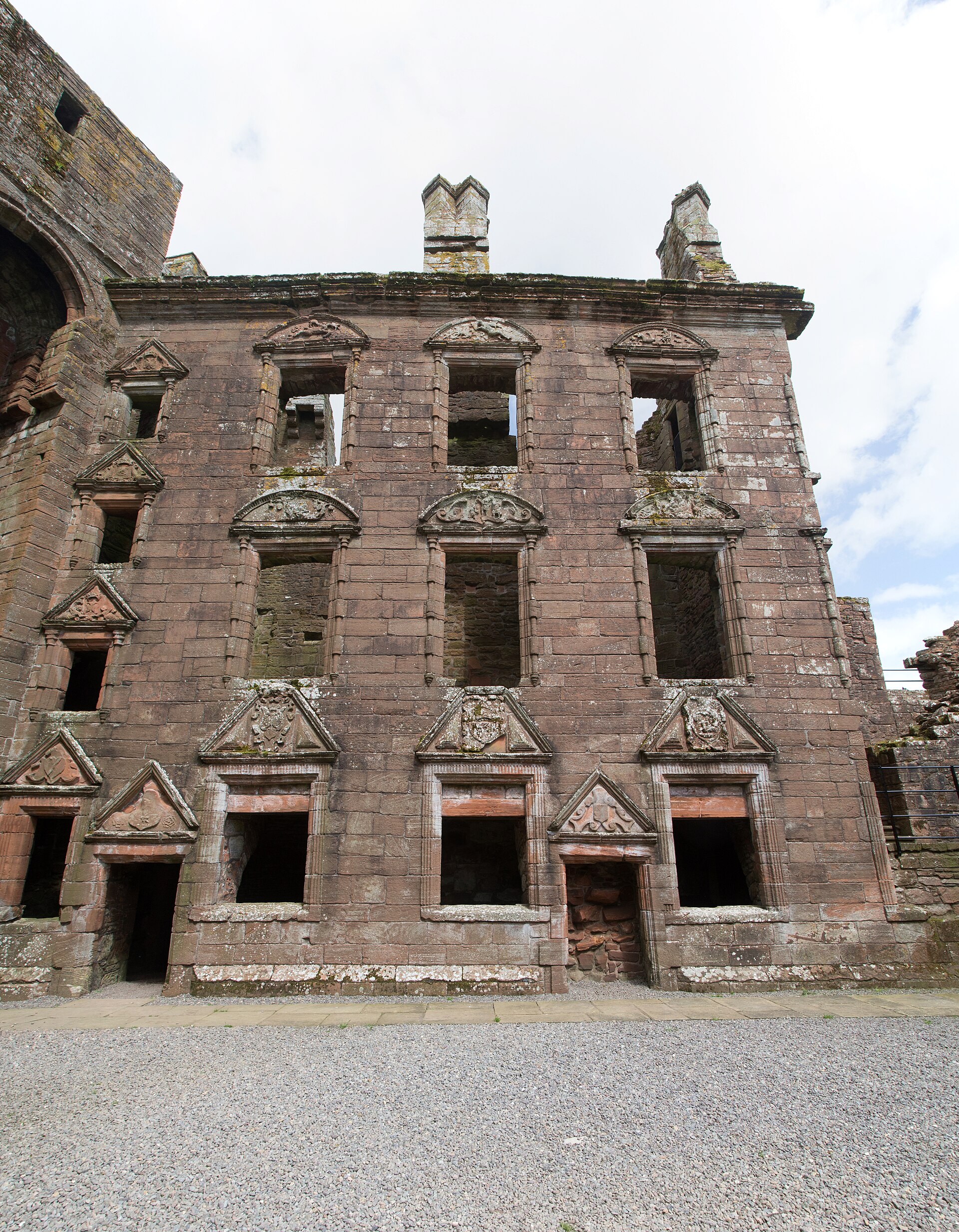 Caerlaverock Castle — historical view