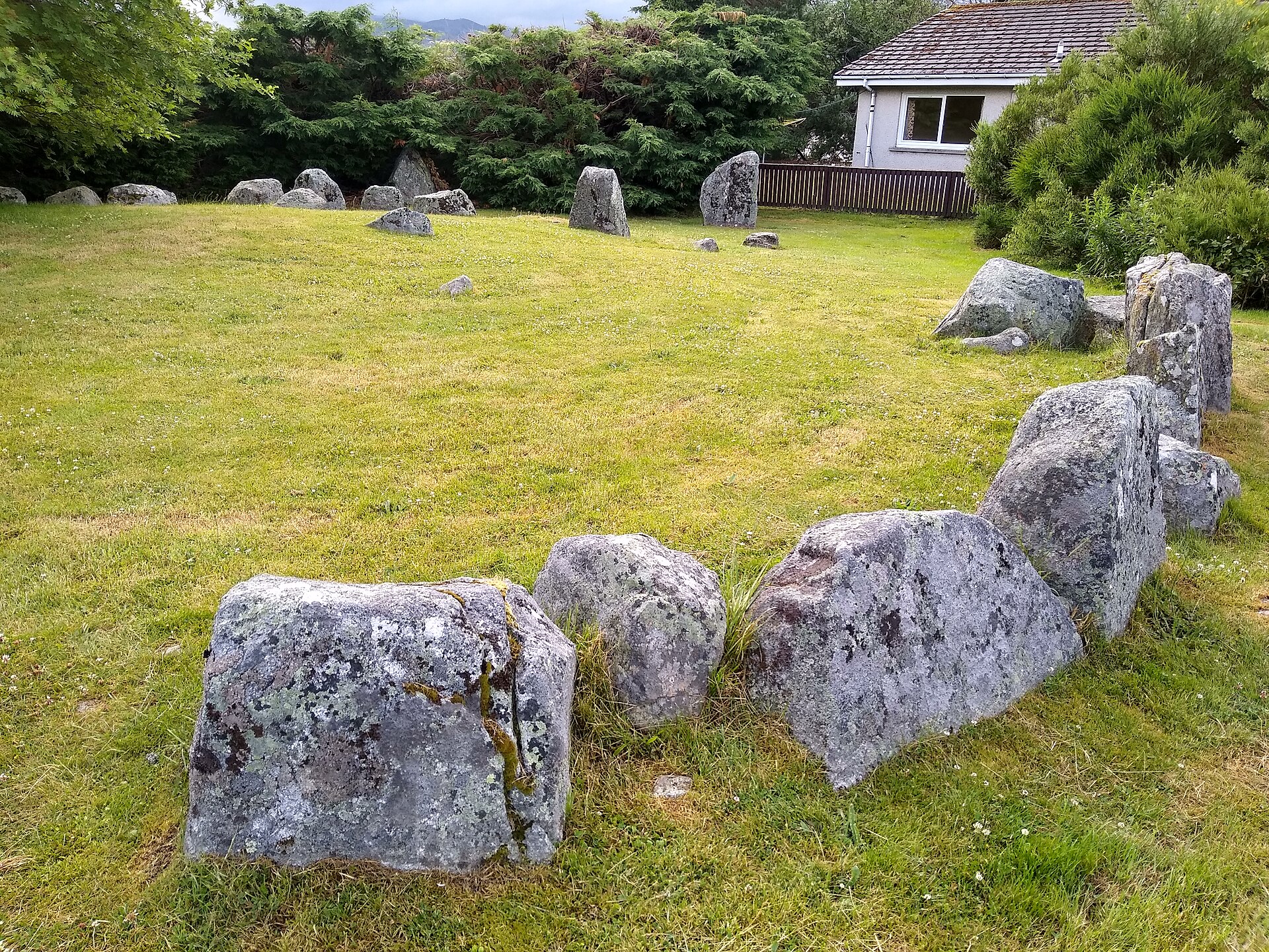 Near Clava cairns of Aviemore, about 18 metres away.