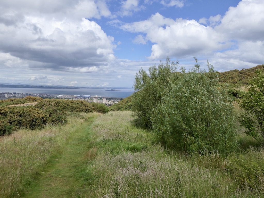 Path on Whinny Hill near St Anthony’s Chapel.